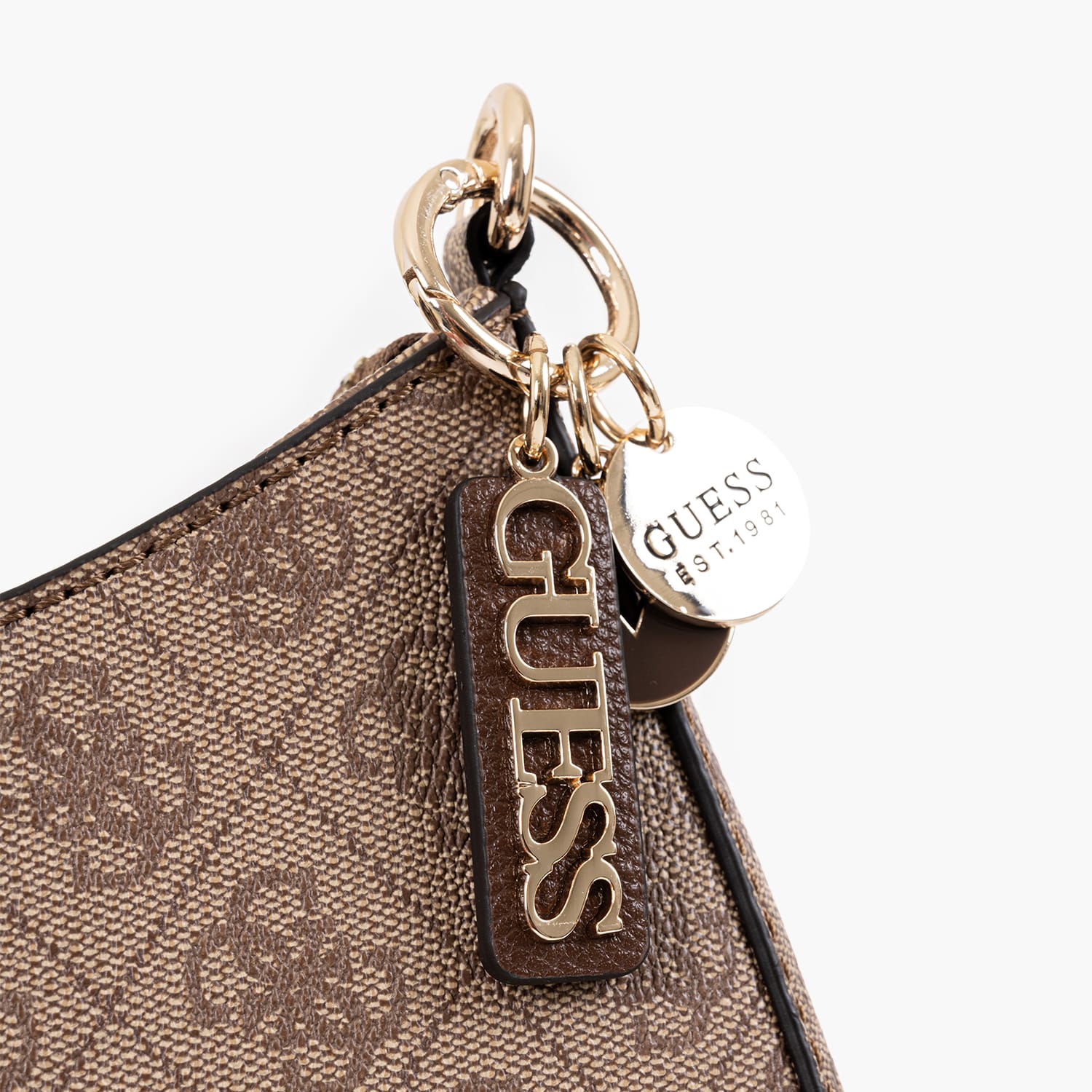 Guess Noelle.Lzip Γυναικεία Τσάντα Guess Noelle.Lzip-Beige
