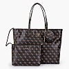 Guess Power.Tote Γυναικεία Τσάντα Guess Power.Tote-Brown