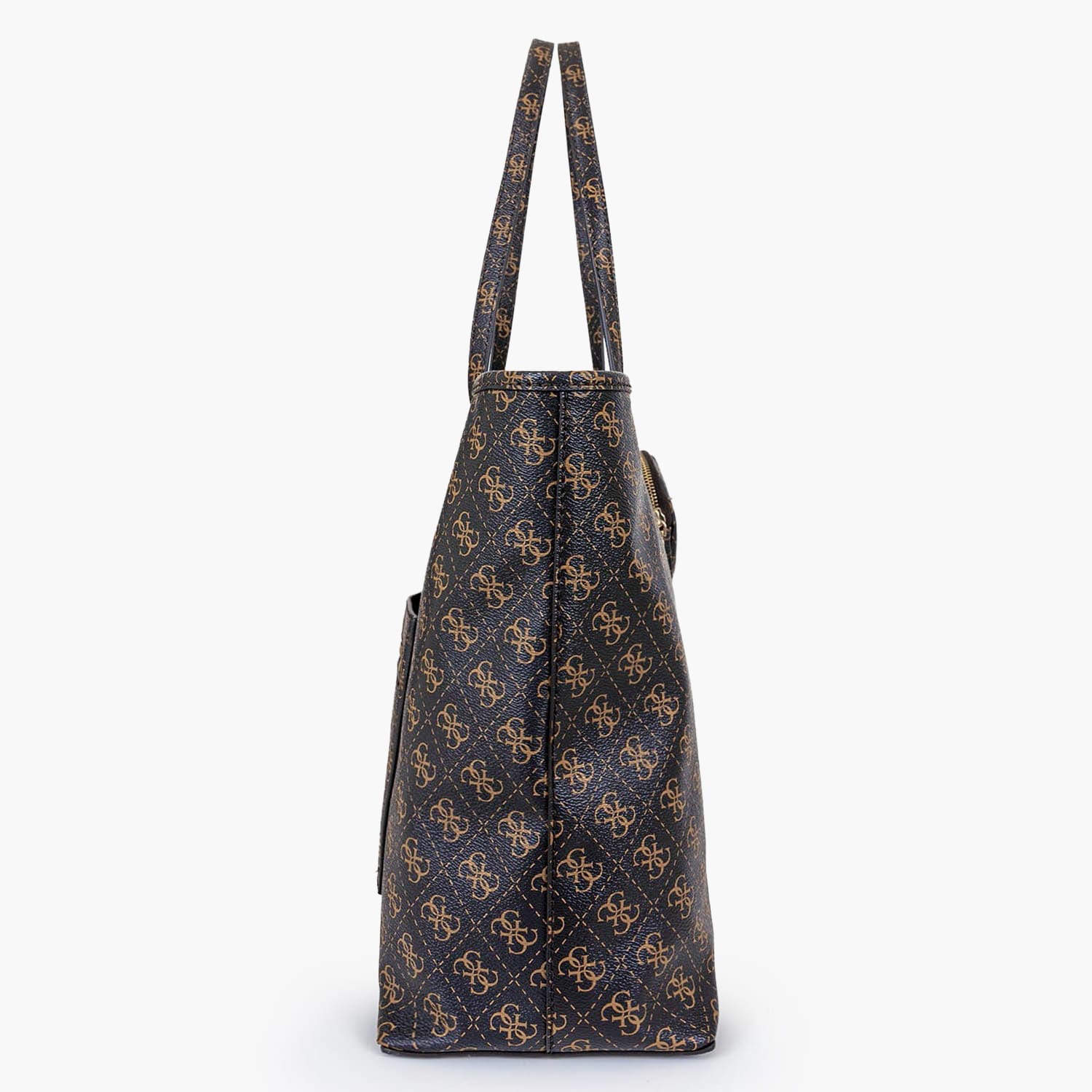 Guess Power.Tote Γυναικεία Τσάντα Guess Power.Tote-Brown