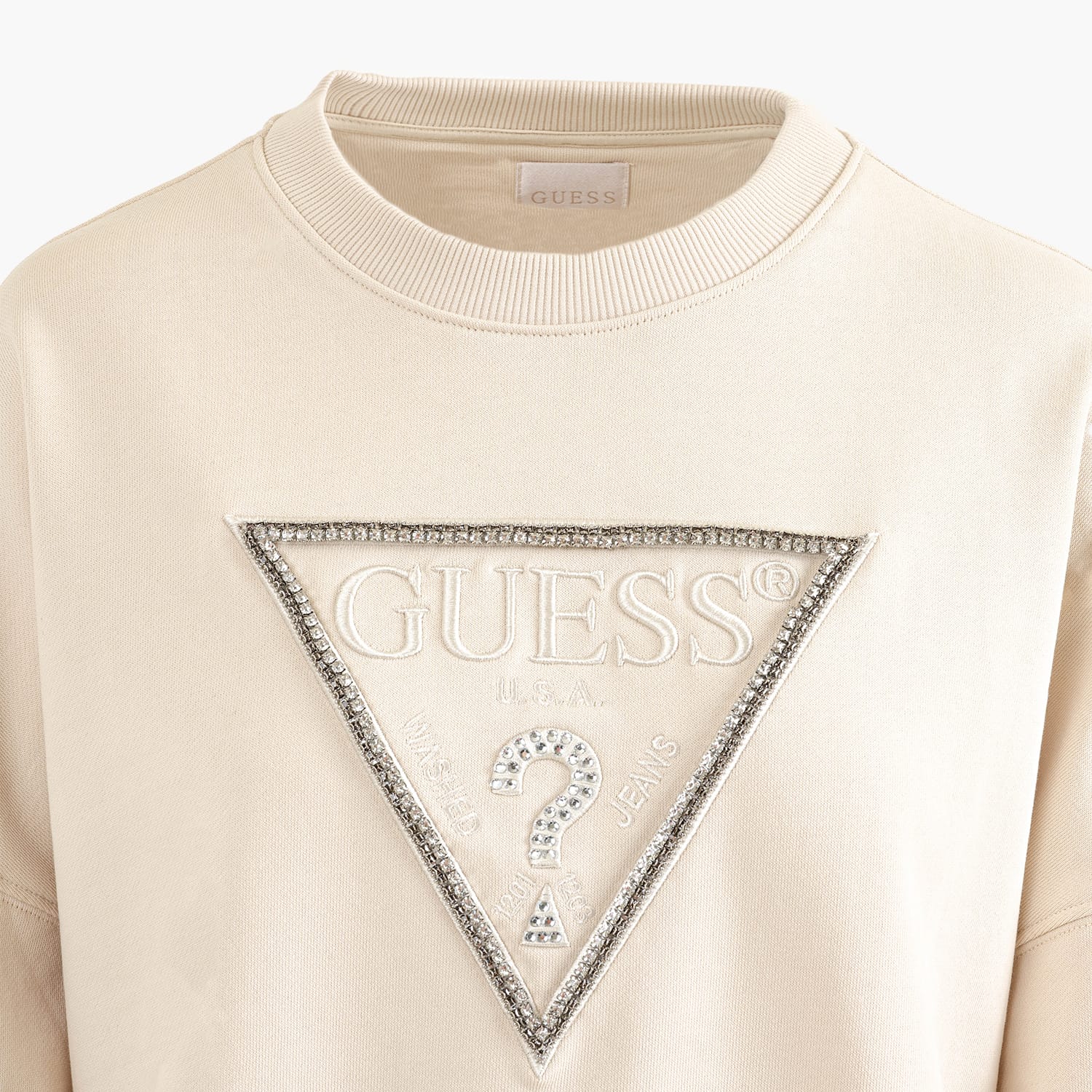 Guess Rachele.Triangle Γυνακεία Φούτερ Guess Rachele.Triangle-Beige
