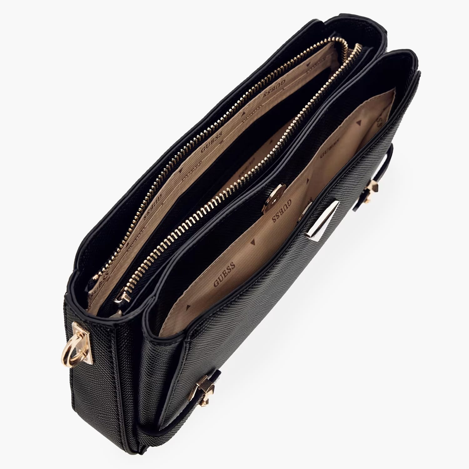 Guess Rosalba.Zip Γυναικεία Τσάντα Guess Rosalba.Zip-Black
