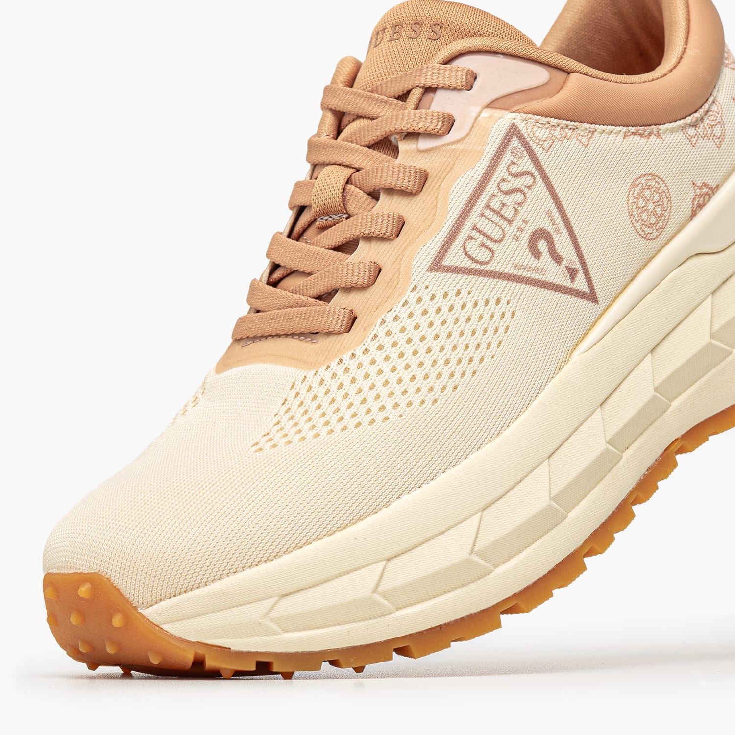 Guess Runit Γυναικείο Παπούτσι Casual Guess Runit-Beige
