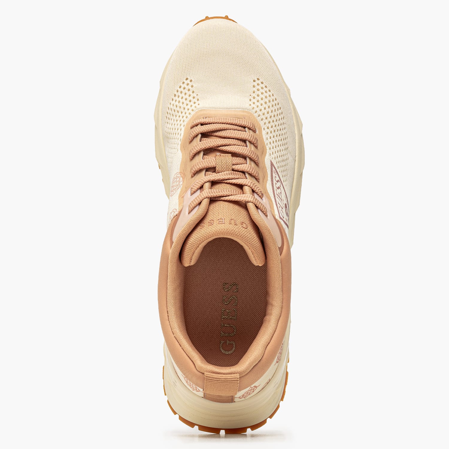 Guess Runit Γυναικείο Παπούτσι Casual Guess Runit-Beige