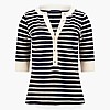 Guess Serafino.Striped Γυνακεία Μπλούζα - Τοπ Guess Serafino.Striped-DarkBlue
