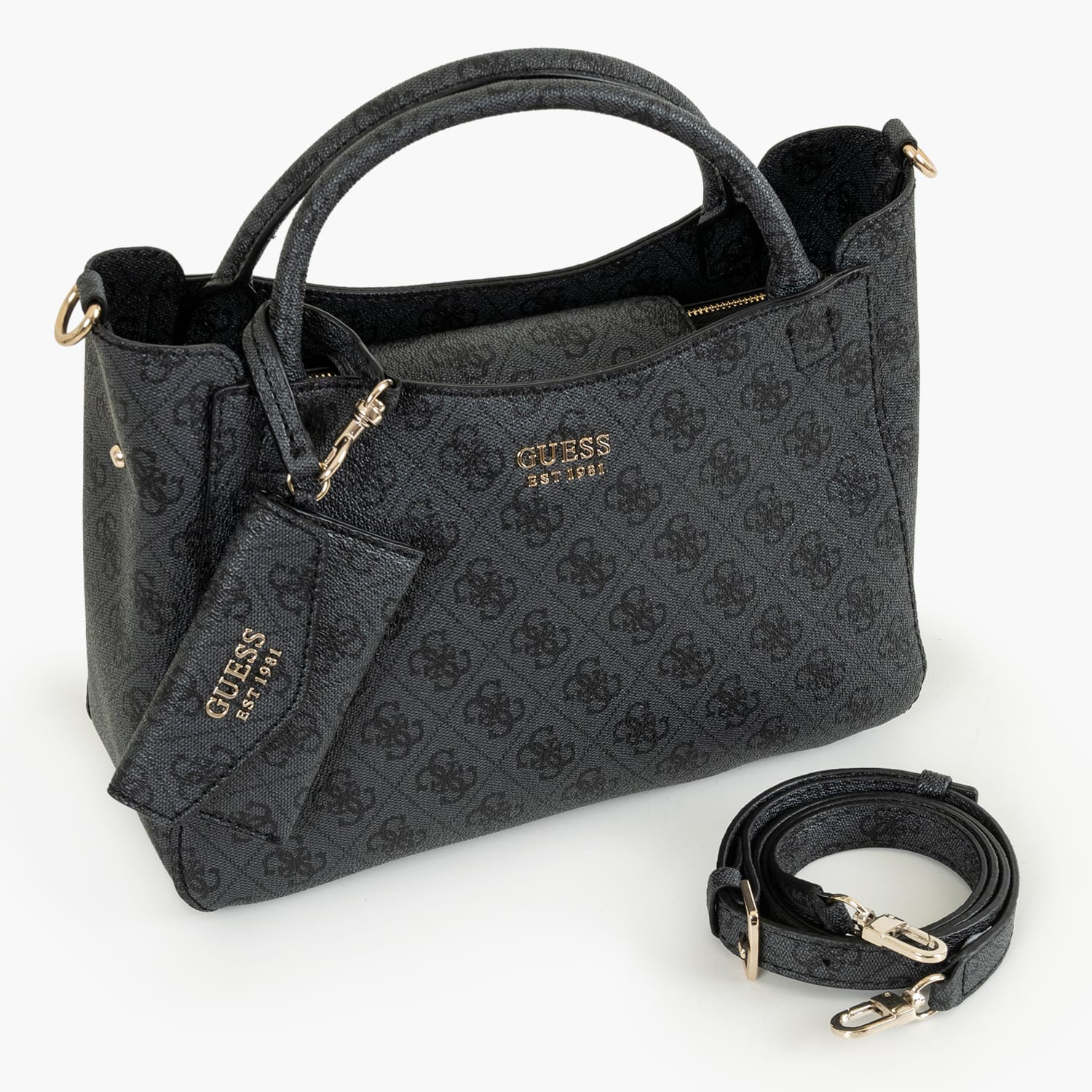 Guess Sml.Brenton Γυναικεία Τσάντα Guess Sml.Brenton-Grey