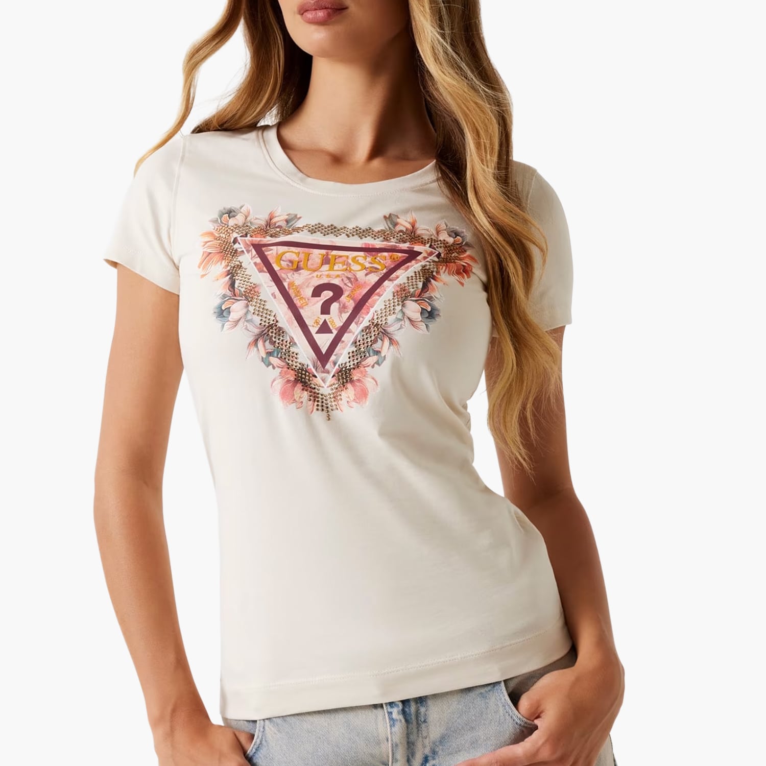 Guess Ss.Flower-Beige
