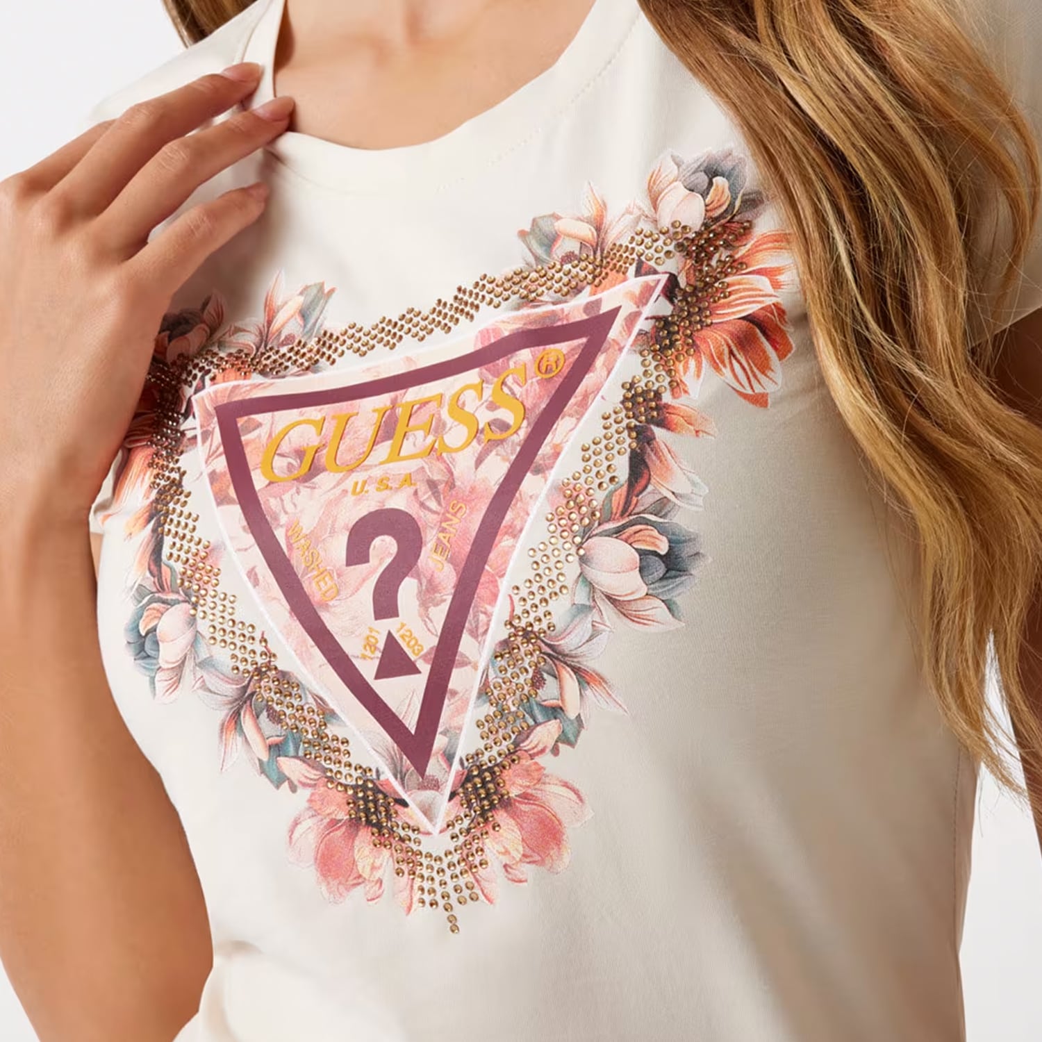 Guess Ss.Flower-Beige