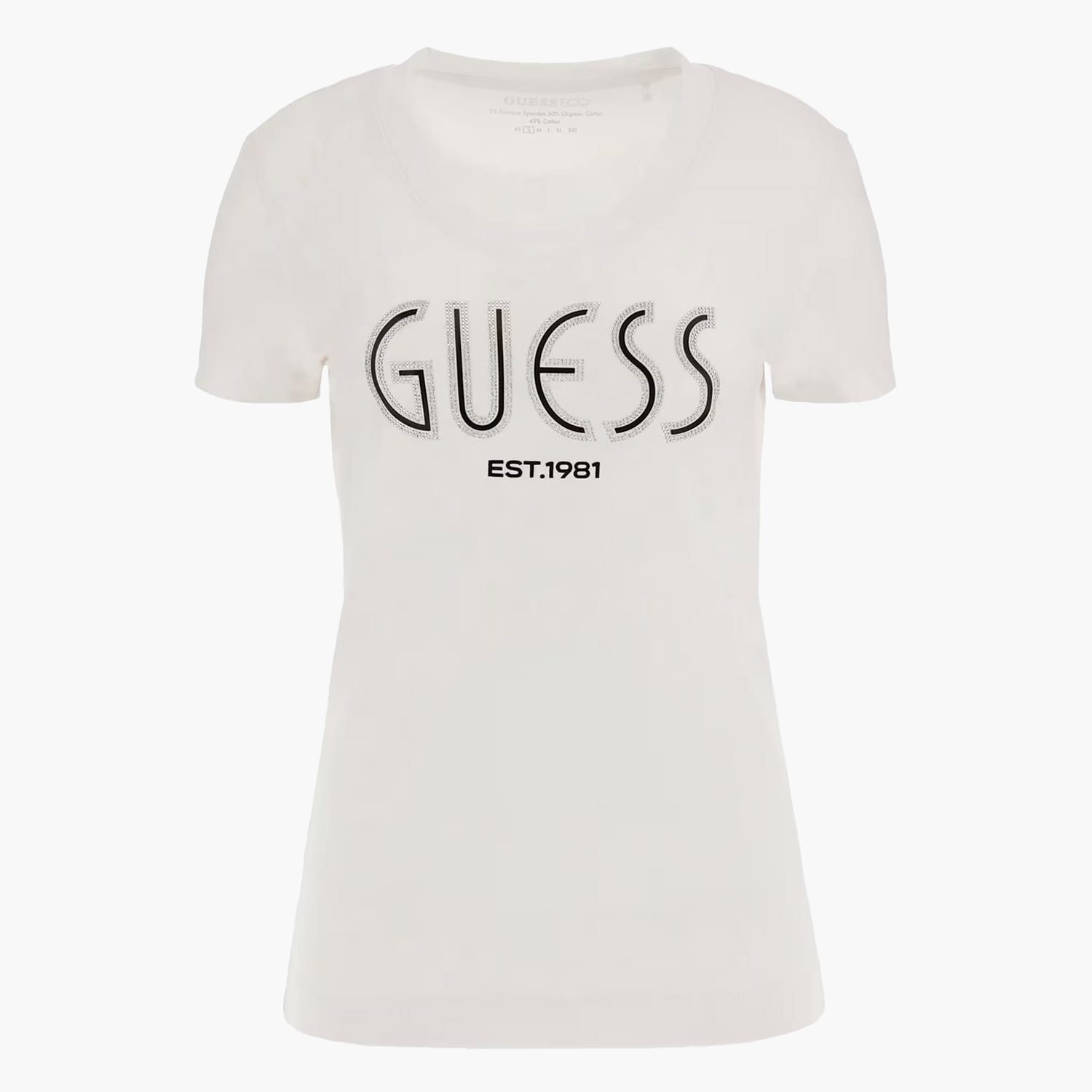 Guess Ss.Lgtee Γυνακεία Μπλούζα - Τοπ Guess Ss.Lgtee-White