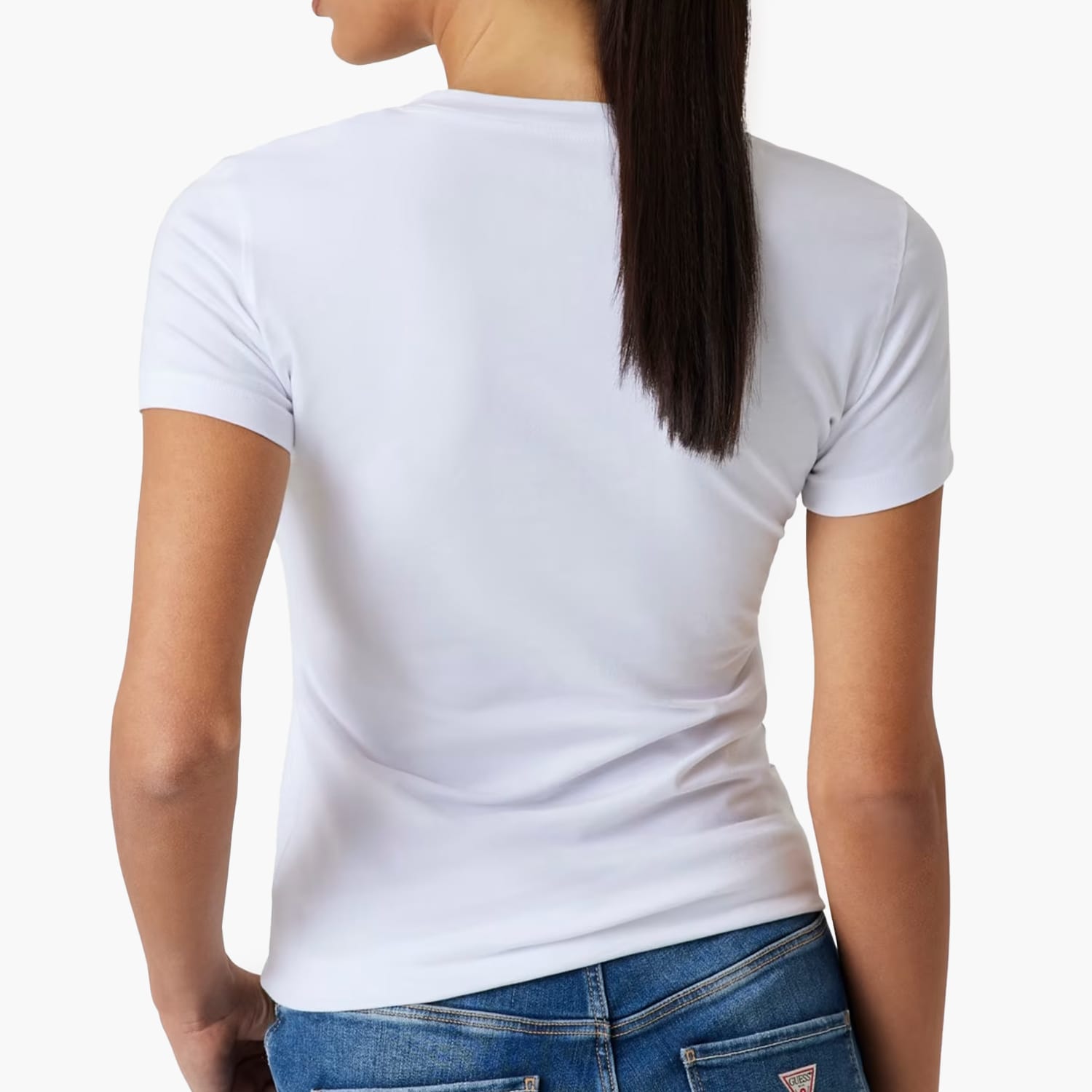 Guess Ss.Lgtee Γυνακεία Μπλούζα - Τοπ Guess Ss.Lgtee-White