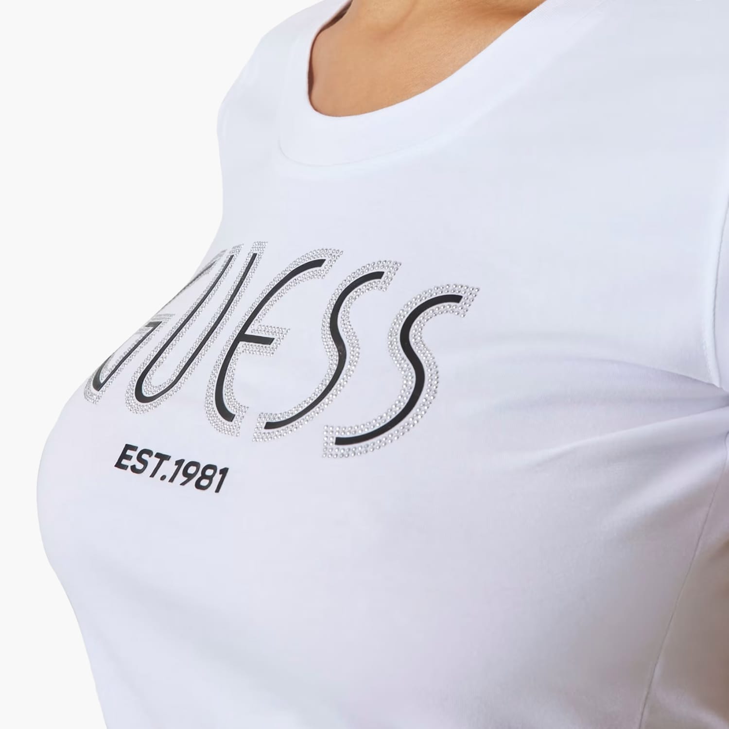 Guess Ss.Lgtee Γυνακεία Μπλούζα - Τοπ Guess Ss.Lgtee-White