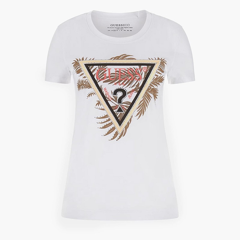 Guess Triangle.Palm Γυνακεία Μπλούζα - Τοπ