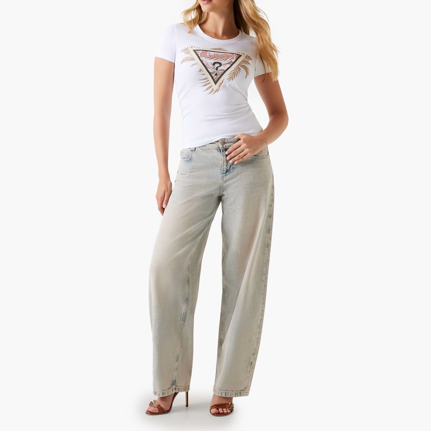 Guess Triangle.Palm Γυνακεία Μπλούζα - Τοπ Guess Triangle.Palm Γυνακεία Μπλούζα - Τοπ