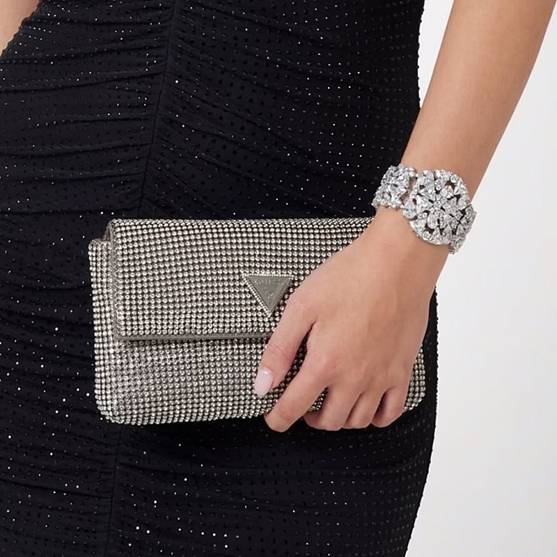 Guess Zalina.2Clutch Γυναικεία Τσάντα