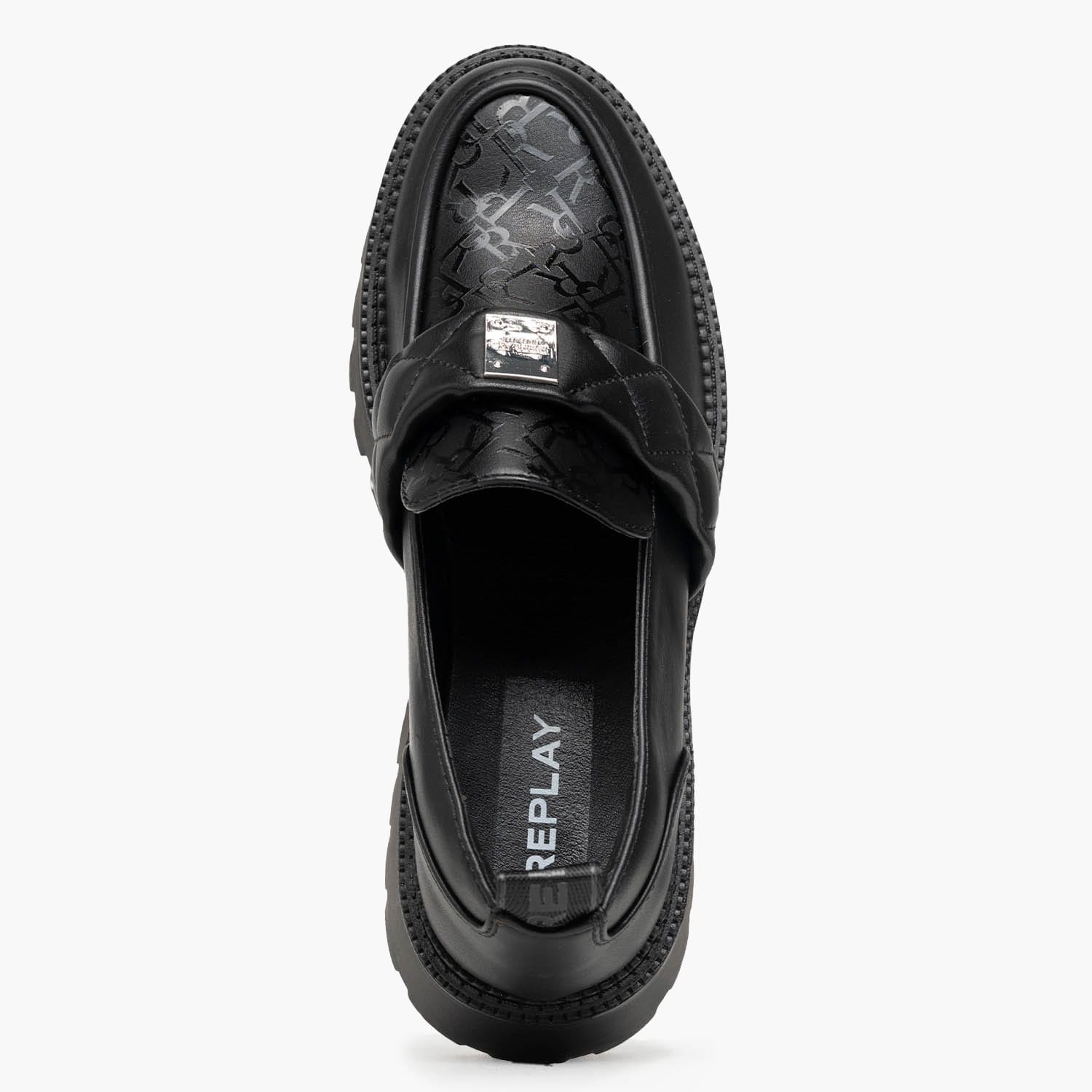 Replay Numb.Padded Γυναικείο Μοκασίνι Replay Numb.Padded-Black
