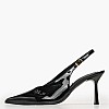 Mortoglou S701 Γυναικεία Γόβα & Peeptoe Ψηλή Mortoglou S701-Black
