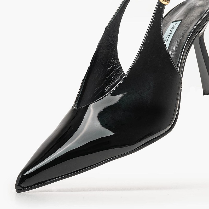 Mortoglou S701 Γυναικεία Γόβα & Peeptoe Ψηλή
