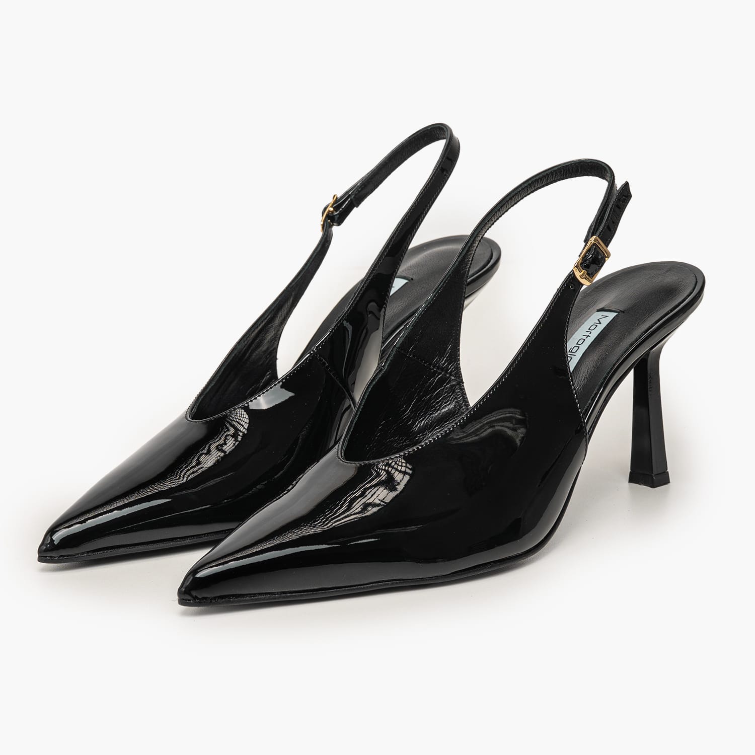 Mortoglou S701 Γυναικεία Γόβα & Peeptoe Ψηλή Mortoglou S701-Black