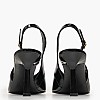 Mortoglou S701 Γυναικεία Γόβα & Peeptoe Ψηλή Mortoglou S701-Black