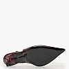 Mortoglou S701 Γυναικεία Γόβα & Peeptoe Ψηλή Mortoglou S701-Bordo