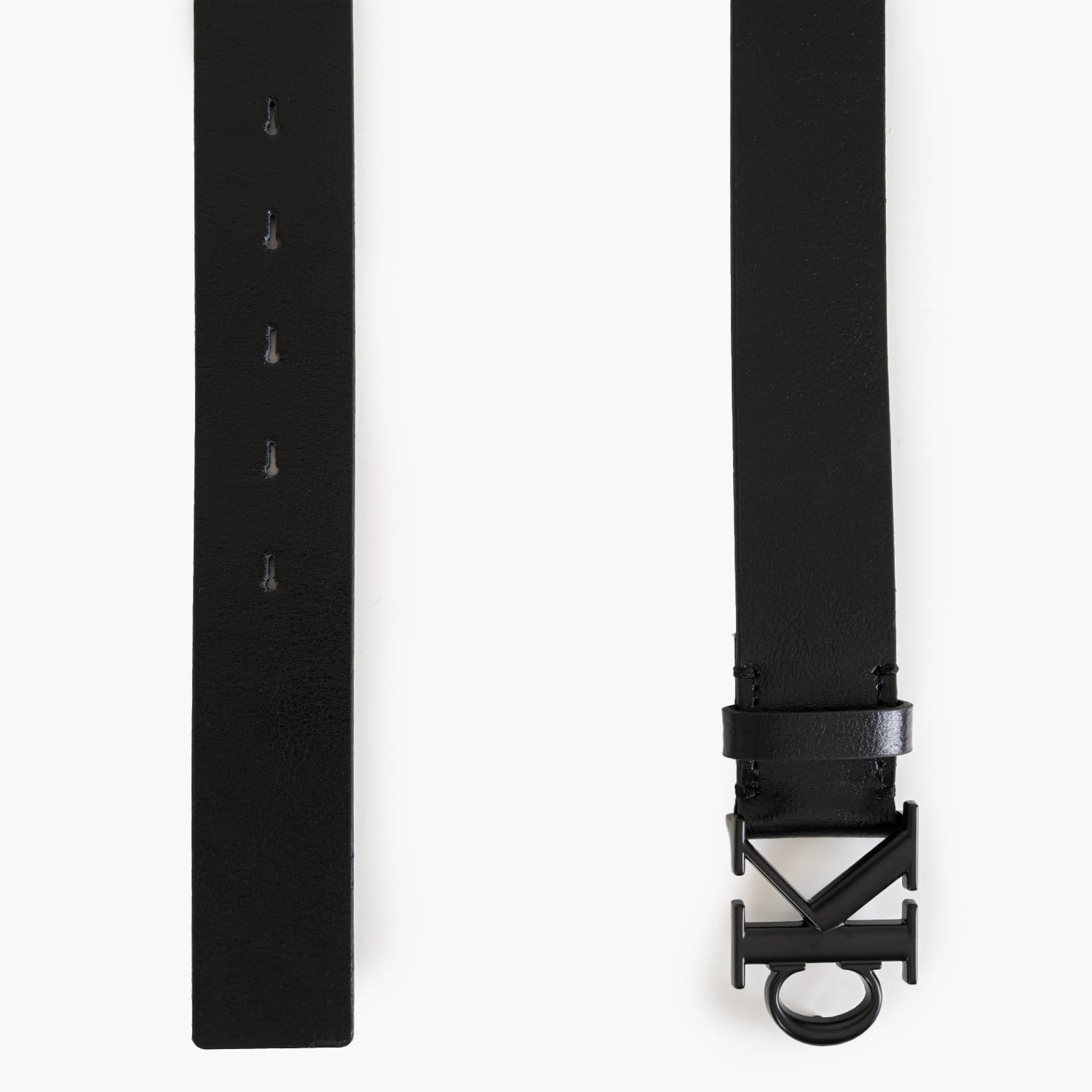 Calvin Klein Monogram.Buckle.2-Black