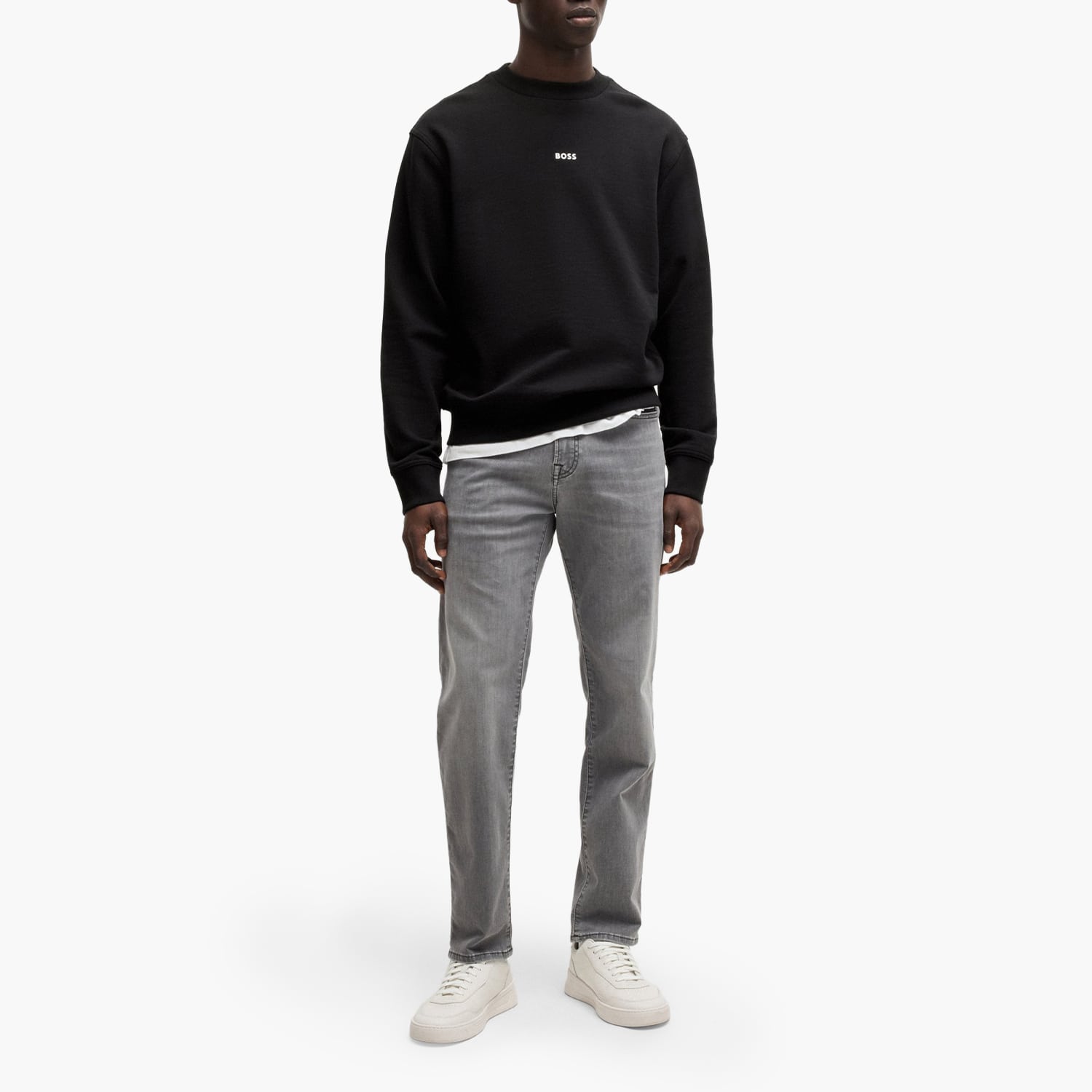 Boss Wesmall.Crew Ανδρικά Φούτερ Boss Wesmall.Crew-Black
