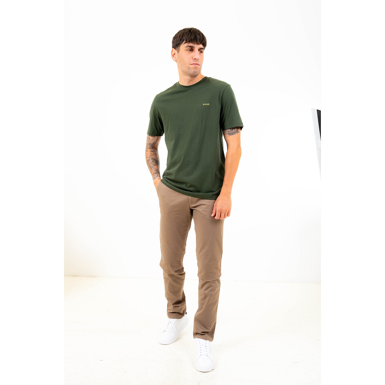Hugo Dero222 Ανδρικά Μπλούζες Hugo Dero222-Green