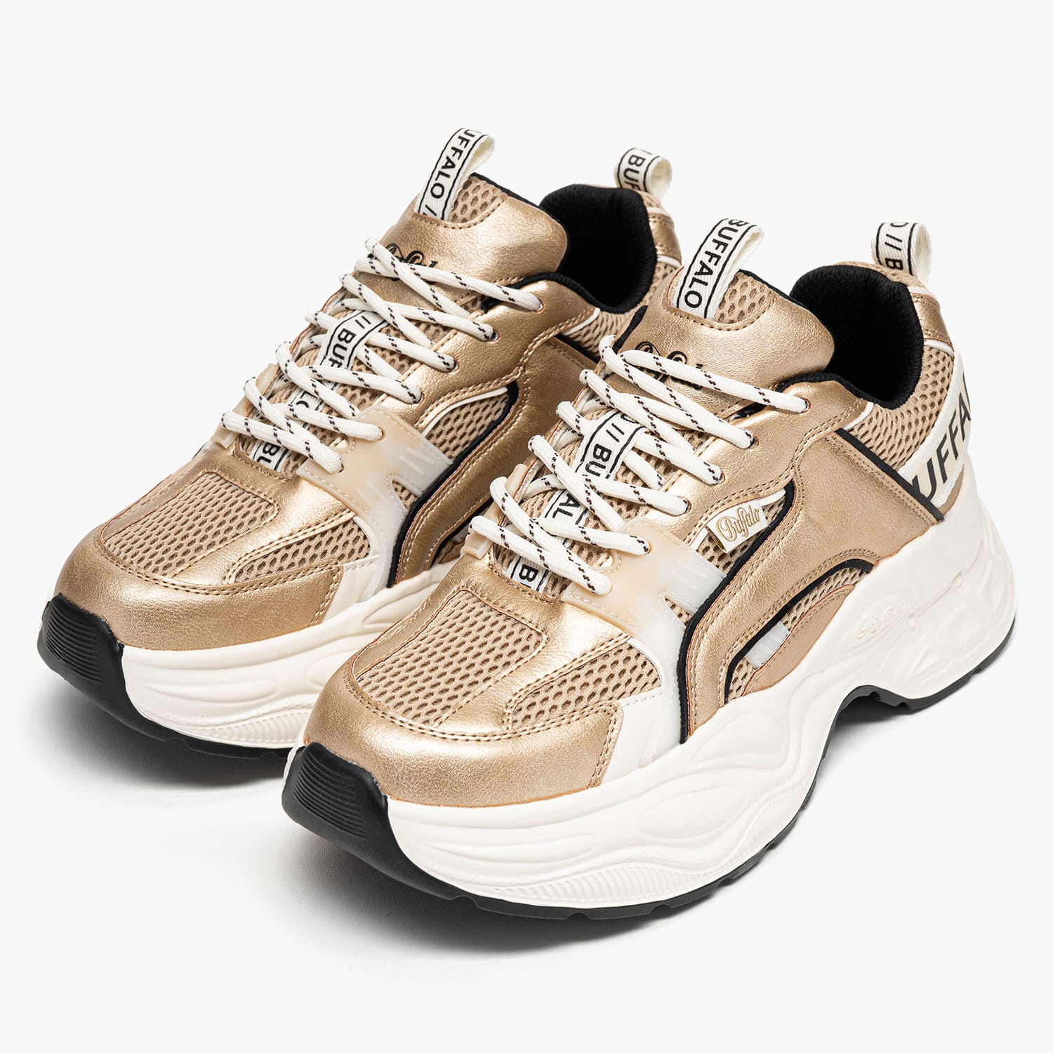 Buffalo Yuno.Cg Γυναικείο Παπούτσι Casual Buffalo Yuno.Cg-Gold