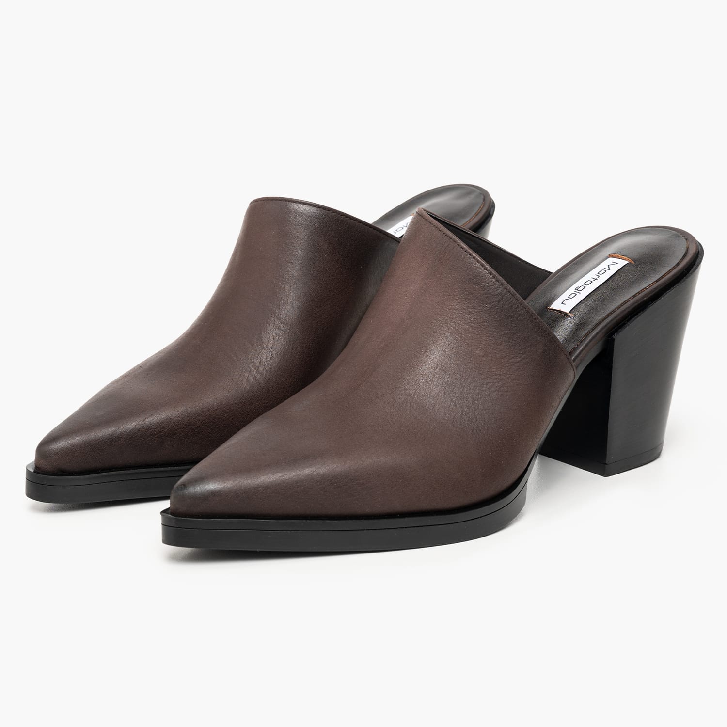 Mortoglou Tatyana Γυναικείο Mule Mortoglou Tatyana-Brown