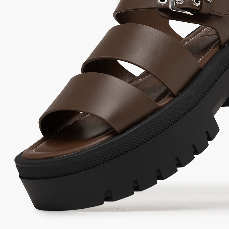 Tommy Hilfiger Fisherman.Leather Γυναικεία Πλατφόρμα Χαμηλή