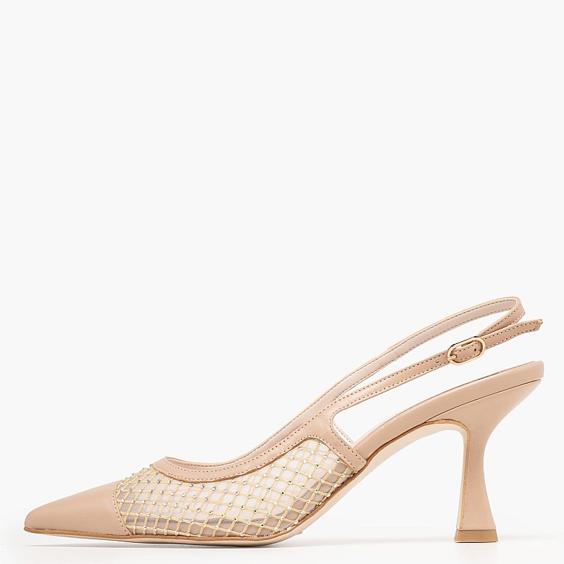 Mortoglou 2649.738145 Γυναικεία Γόβα & Peeptoe Ψηλή