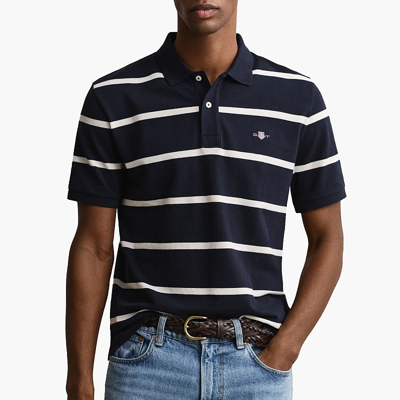 GANT Striped.Polo Ανδρική Μπλούζα