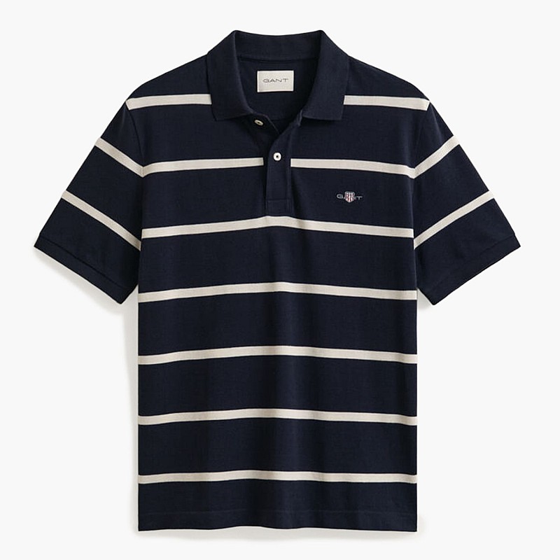 GANT Striped.Polo Ανδρική Μπλούζα