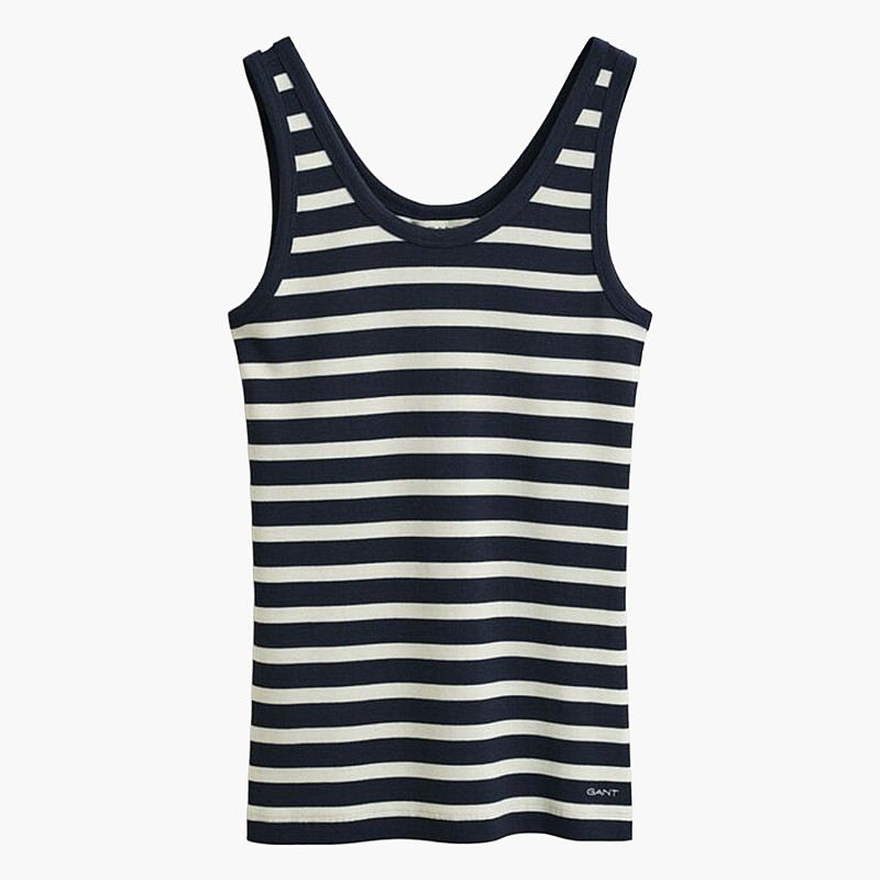 GANT Striped.Ribbed Γυνακεία Μπλούζα - Τοπ