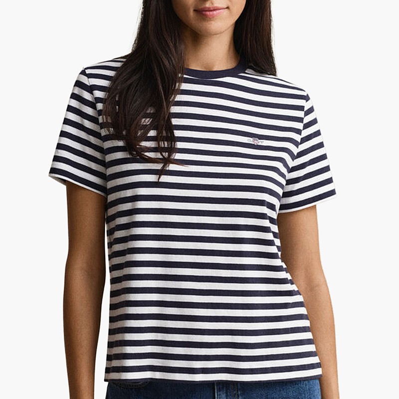 GANT Striped.Shield Γυνακεία Μπλούζα - Τοπ