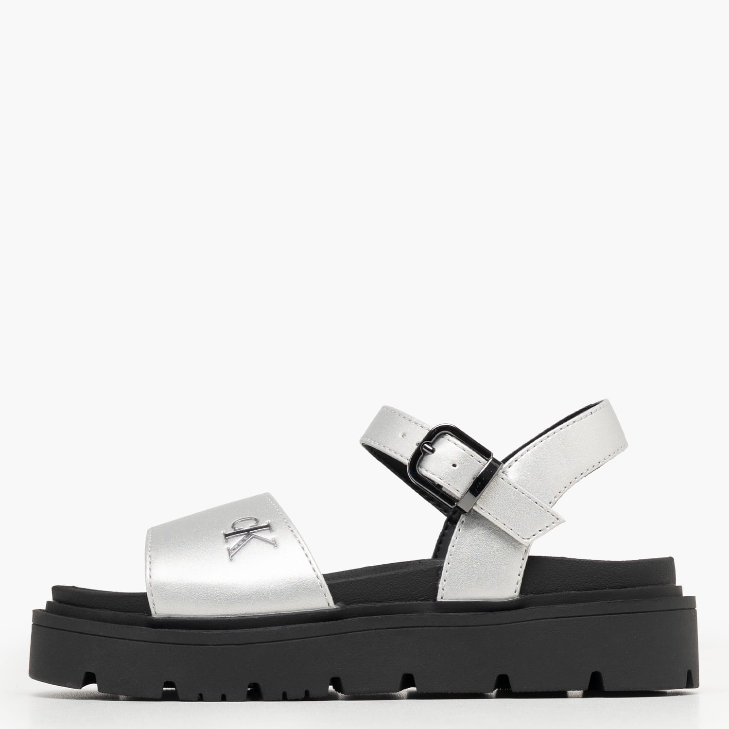 Calvin Klein Silver.Velcro Παιδική Σαγιονάρα & Πέδιλο