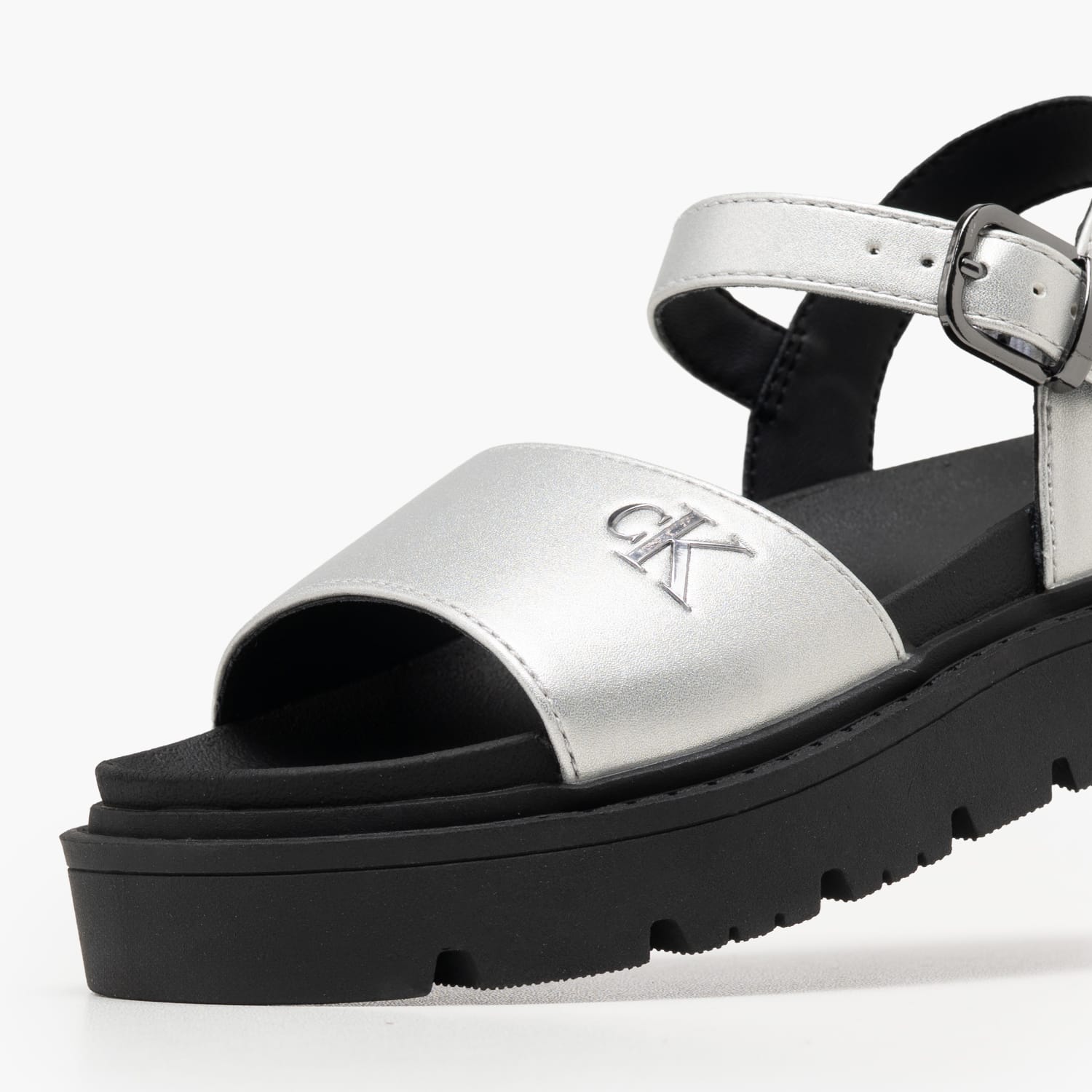 Calvin Klein Silver.Velcro Παιδική Σαγιονάρα & Πέδιλο