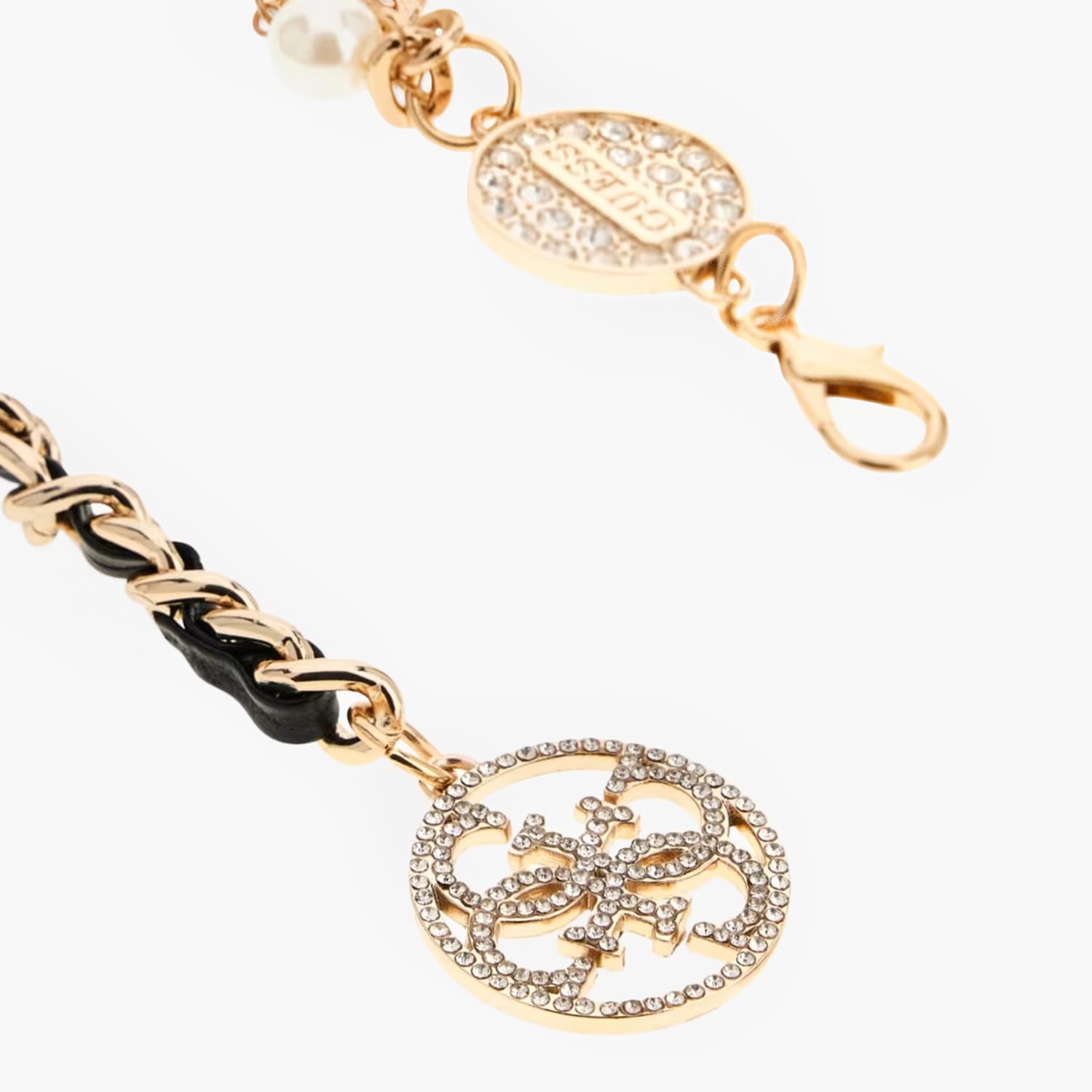 Guess Chain.Pearl-Gold