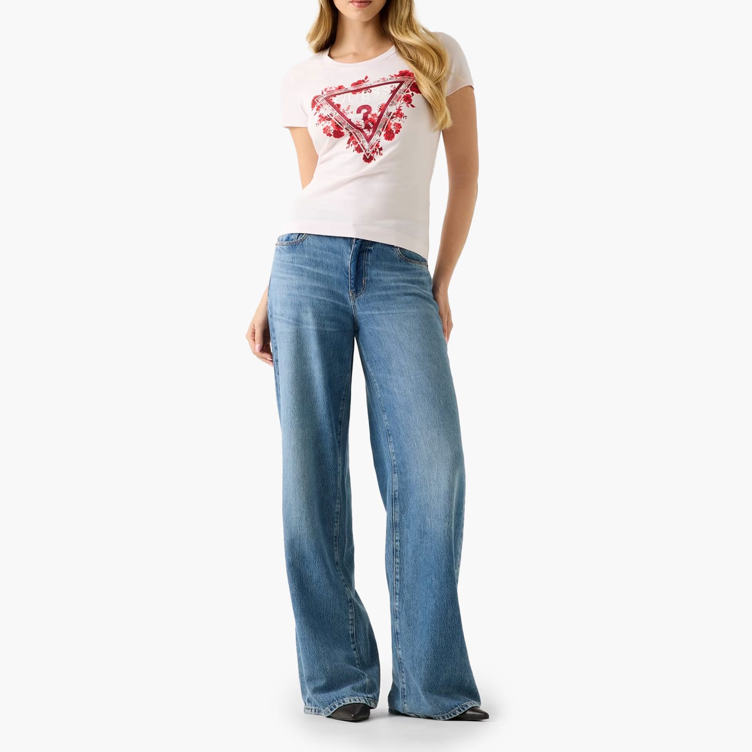 Guess Flowers.Triangle-Pink