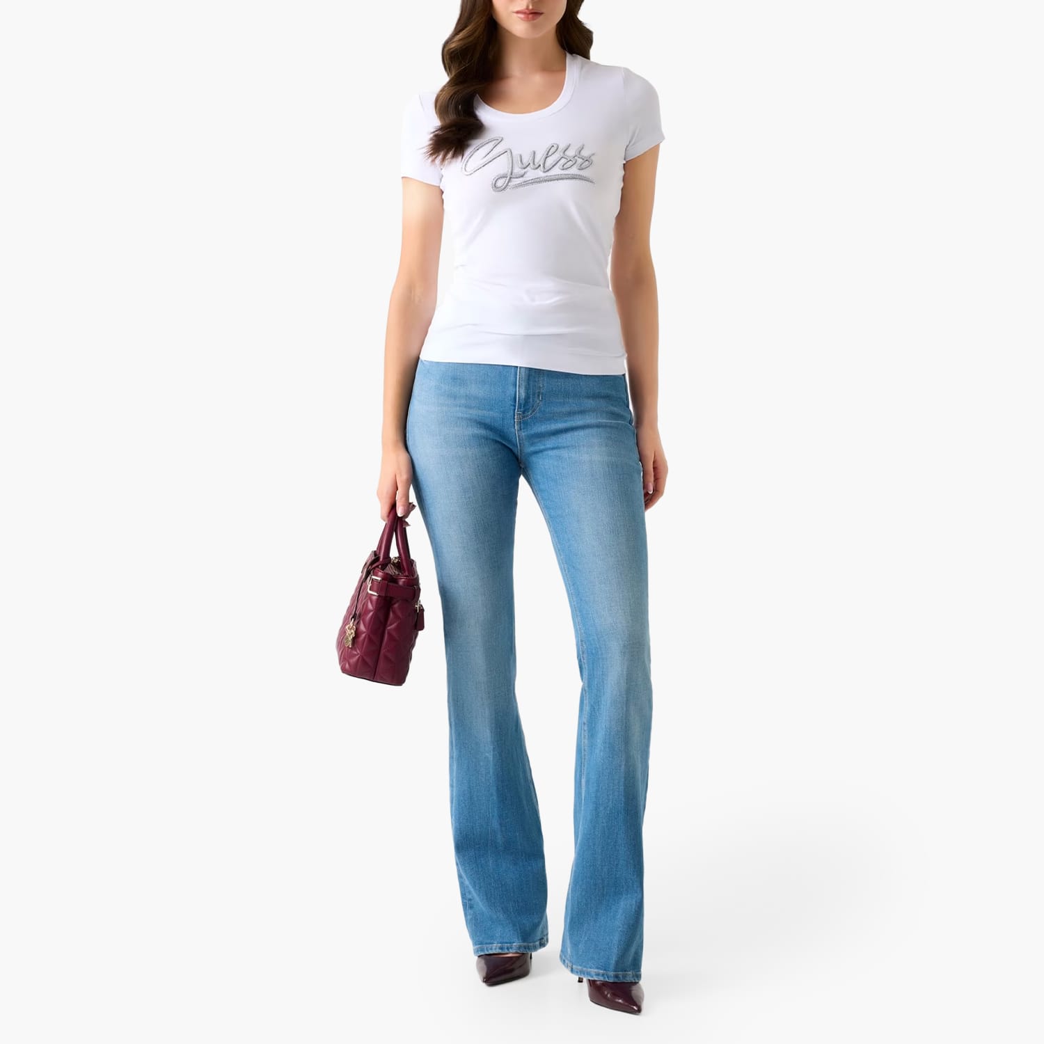 Guess Shine.Script-White