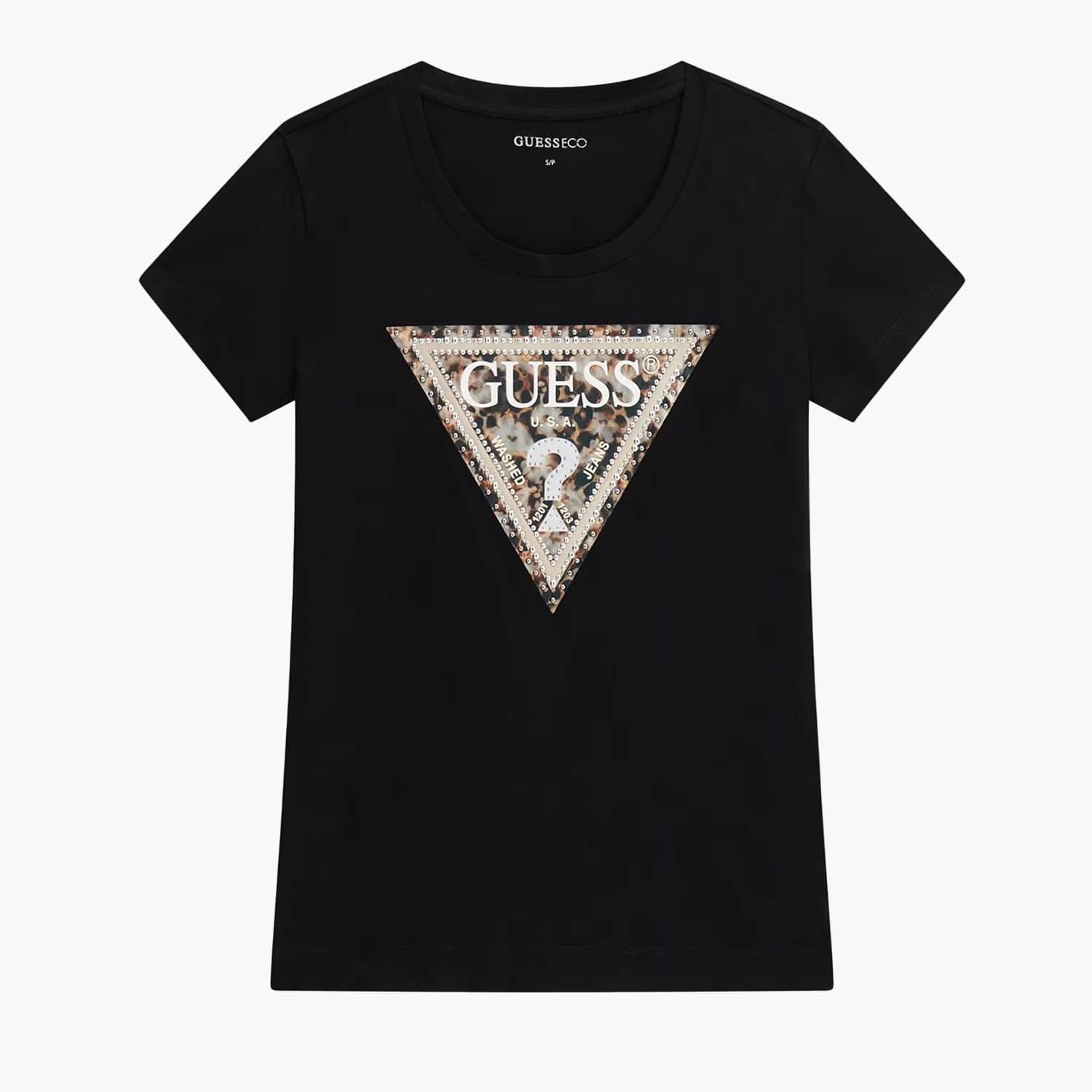 Guess Ss.Triangle.Leo Γυνακεία Μπλούζα - Τοπ