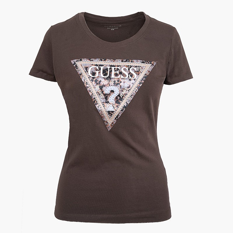 Guess Ss.Triangle.Leo Γυνακεία Μπλούζα - Τοπ