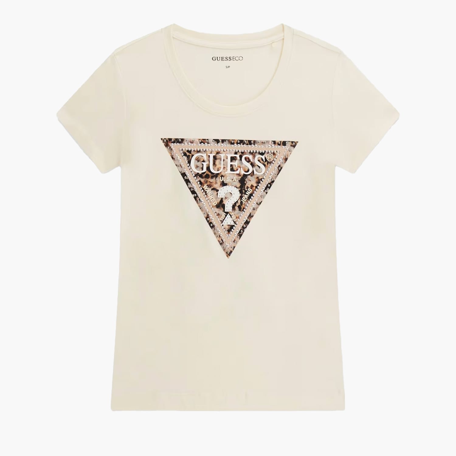 Guess Ss.Triangle.Leo Γυνακεία Μπλούζα - Τοπ