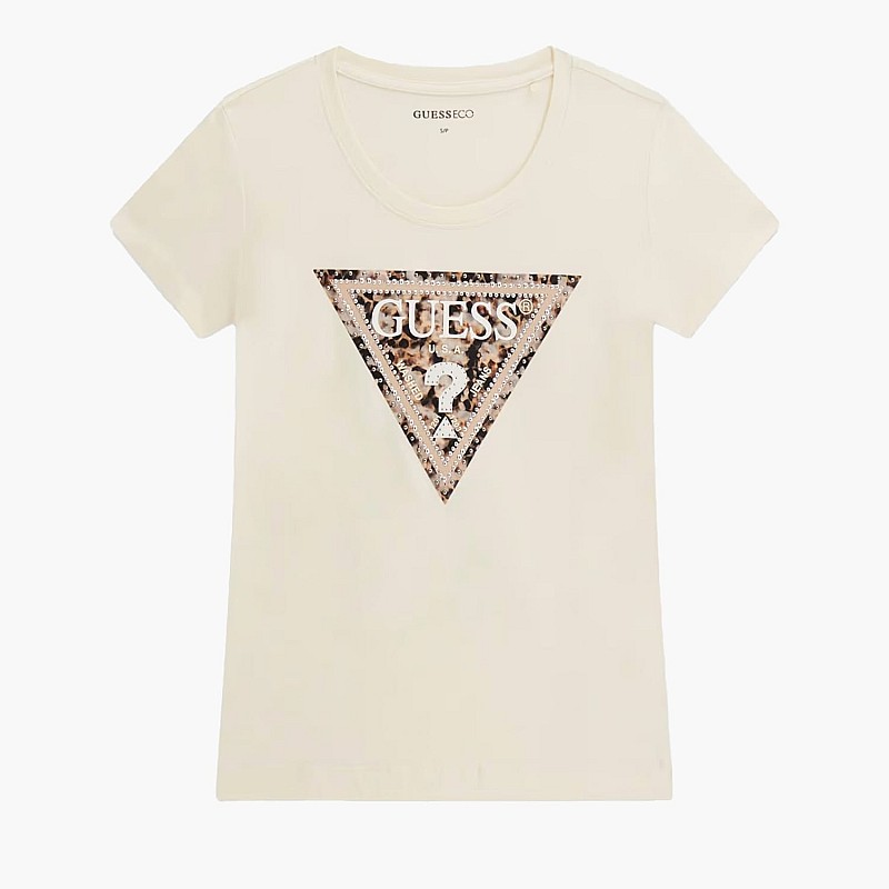 Guess Ss.Triangle.Leo Γυνακεία Μπλούζα - Τοπ