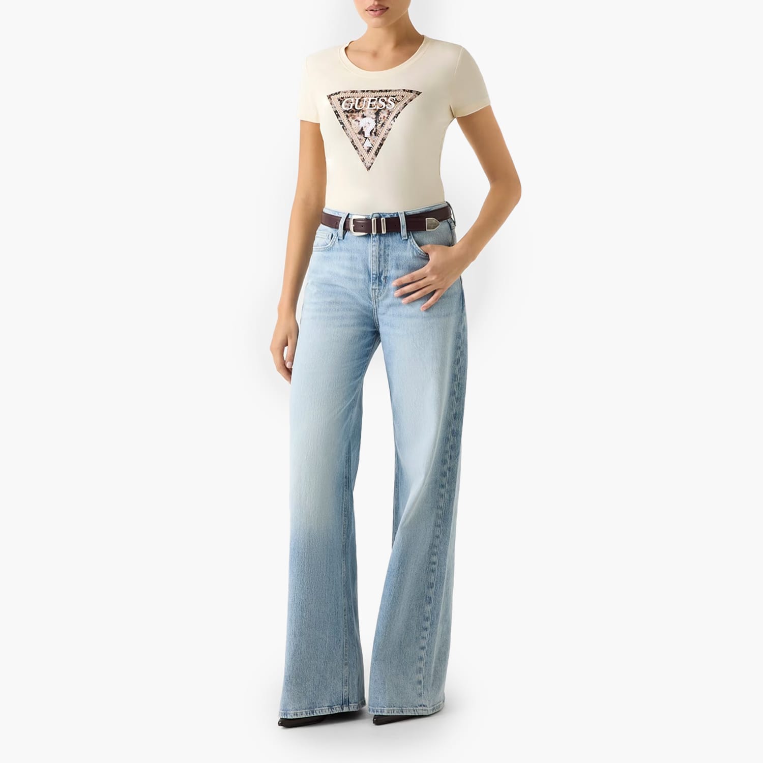 Guess Ss.Triangle.Leo-Beige