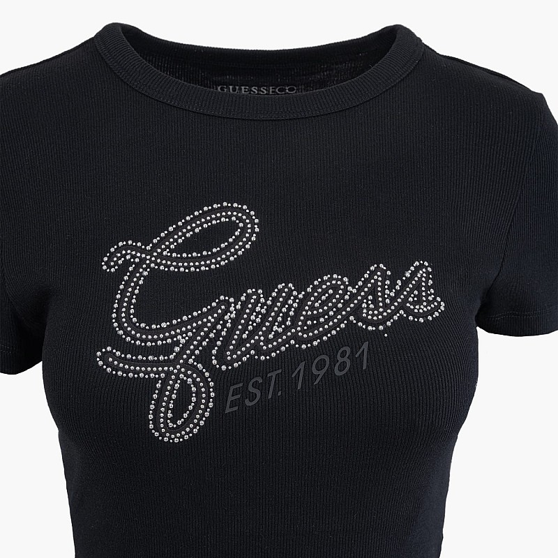 Guess Studs.Script Γυνακεία Μπλούζα - Τοπ