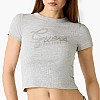 Guess Studs.Script-Grey