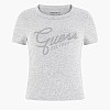 Guess Studs.Script-Grey
