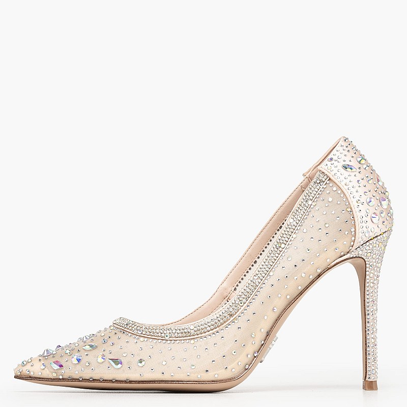 Steve Madden Encaged Γυναικεία Γόβα & Peeptoe Ψηλή